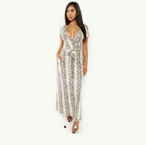 Snakeskin maxi